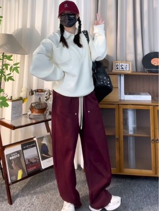 #休闲裤 #运动裤 #阔腿裤 #加绒保暖 #秋冬穿搭