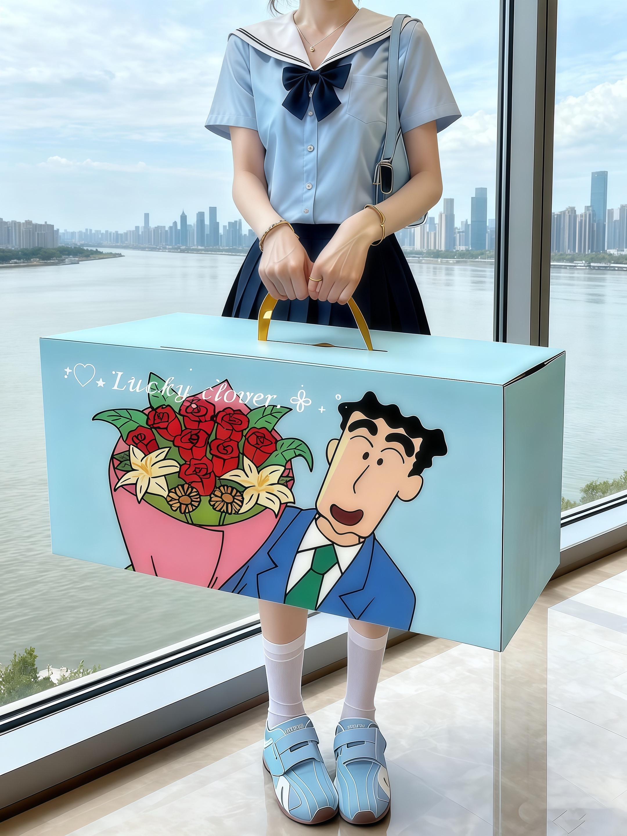 我也收到我的“广志”送我的花花啦~那你呢 你的广治也会送你的 对吧#广志和美伢的爱情 #是广志送给美伢的花花耶 #惊喜求婚 #蜡笔小新 #爱了爱了
