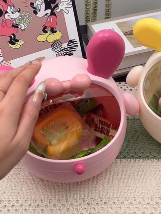 墩墩狗发饰盒,儿童女孩发圈头绳首饰的大容量桌面收纳盒子#居家好物 #实用分享 #生活小帮手 #生活好物分享