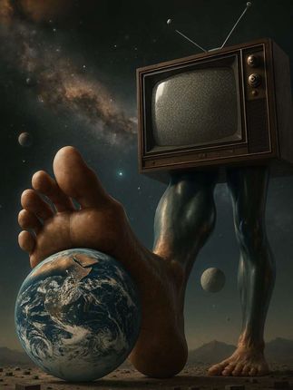 你知道Il Mastodontico Telepiedone Planetario是怎么来的吗?#ai山海经 #山海经 #抽象