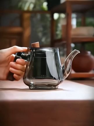 加厚玻璃耐高温中式泡茶壶 可自滤茶水分离泡茶器#泡茶壶#泡茶神器#茶水分离杯#煮茶壶#高端茶具