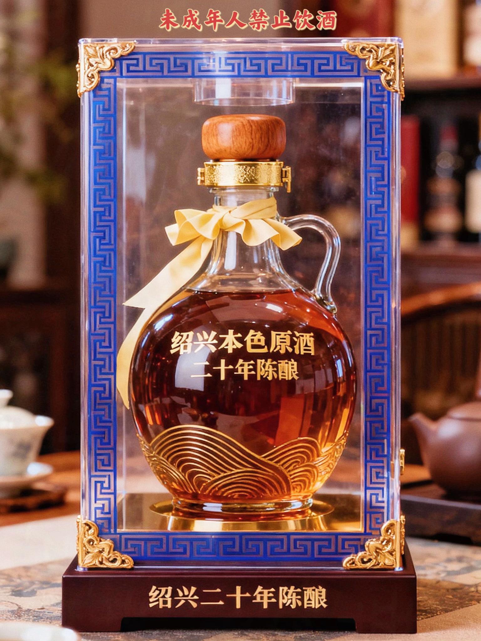 绍兴黄酒二十年花雕王。这坛二十年绍兴陈酿, 在酒窖暗涌时光的沉淀密码。开坛刹那,酒香如 丝缠绕鼻尖,细品,温润醇厚在舌尖层层舒展 精选原料恪守古法,每一坛都藏着匠人的光阴叙 事。醇厚丰润,滴滴精醇,无论是挚友对酌时的 品味相契,还是独饮时的时光私享,廿年沉淀的 绵柔与深邃,都在这一杯里悄然抵达,真正的行 家,懂酒魂的纯粹。喝完了还要的那种!#岁月陈香 #微醺时刻#花雕酒#绍兴黄酒#花雕酒