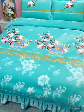 #家纺床上用品 #牛奶绒四件套 #面料柔软舒适 #四件套 #好看