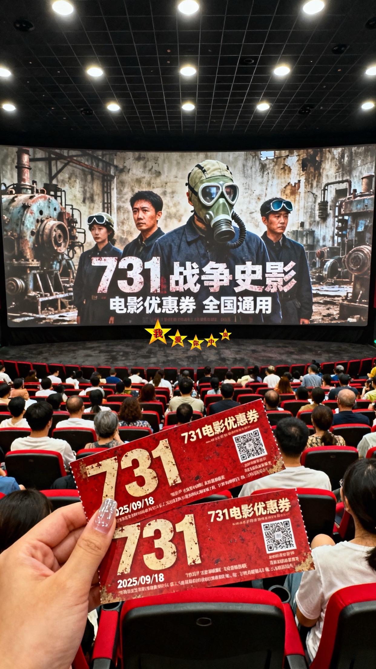 #一起看电影 #731 #上热搜 #爱我中国