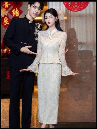 😀❤️❤️❤️订婚礼服秋季款来啦🤩 #订婚礼服 #秋季新款 #结婚 #敬酒服#宴会礼服⚡️⚡️