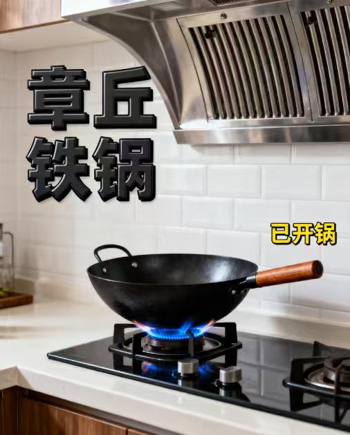 选铁锅,就认章丘的老手艺。   老式圆底设计,贴合中式灶台,翻炒时火候更均匀,颠勺也省力;零涂层工艺,从根源上杜绝涂层脱落风险,老人孩子吃着都安心。   不用小心翼翼呵护,铁铲、钢丝球尽管造,日常炒菜就是“养锅”,用得越久,锅面越亮,油膜越厚,做菜自带一股铁锅特有的香,十年八年都用不腻。#做饭小技巧 #强烈推荐 #美食教程 #晚饭吃什么