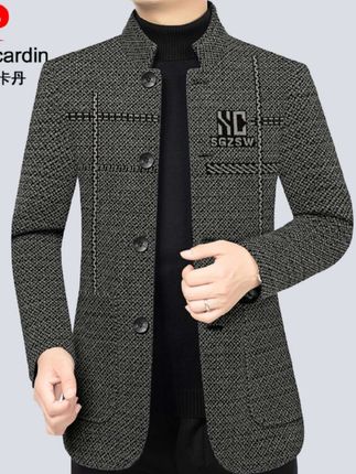 皮尔卡丹男士雪尼尔夹克外套商务休闲高档男式秋冬上衣中年爸爸装 #潮流时尚穿搭 #品质男装 #男士外套 #穿出高级感 #专柜品质