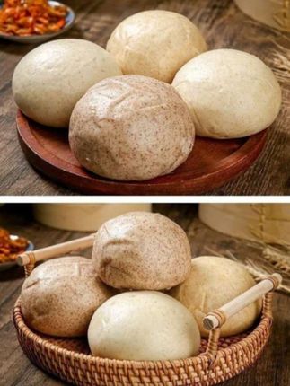 【糖人早餐】纯荞麦面馒头,现做现发,早餐即食95g/一个吃饱吃好慢升糖#纯荞麦面馒头 #早餐 #馒头