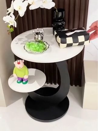 轻奢边几沙发边桌圆润高成本小圆桌落地岩板小茶几出租屋简约茶桌#好物推荐🔥 #居家好物分享 #实用好物分享 #好物分享 #美观实用