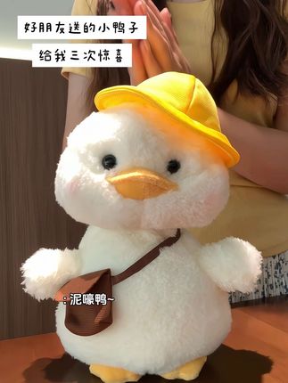 这是我收到的最萌的小鸭子了#也太可爱了吧 #萌物 #呆呆鸭公仔