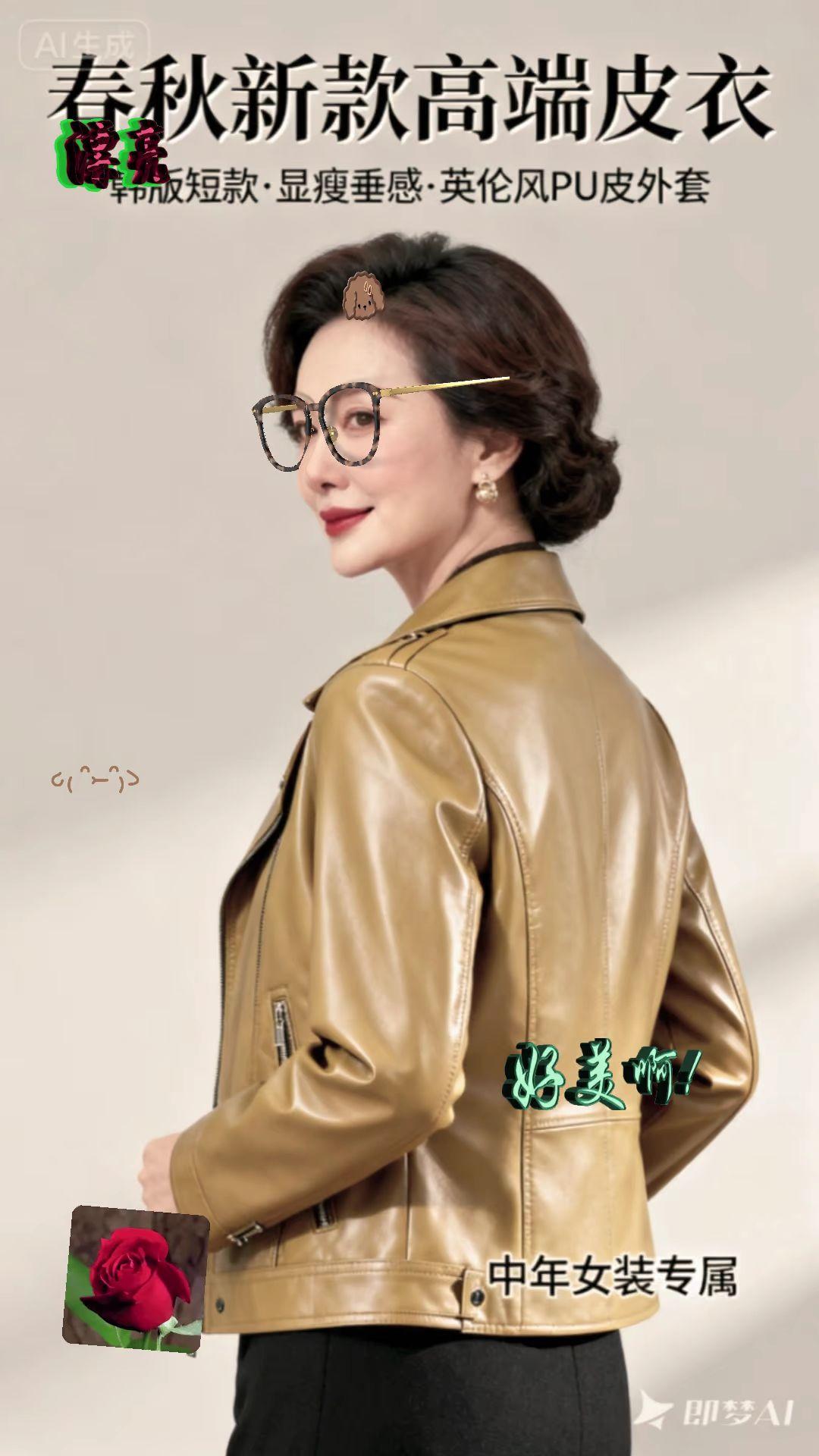#皮衣外套 #时尚女装穿搭 #秋季新款 #好物分享