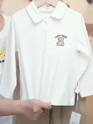 婴儿polo衫宝宝长袖T恤2025新款儿童秋装男童女童秋季衣服Y9954