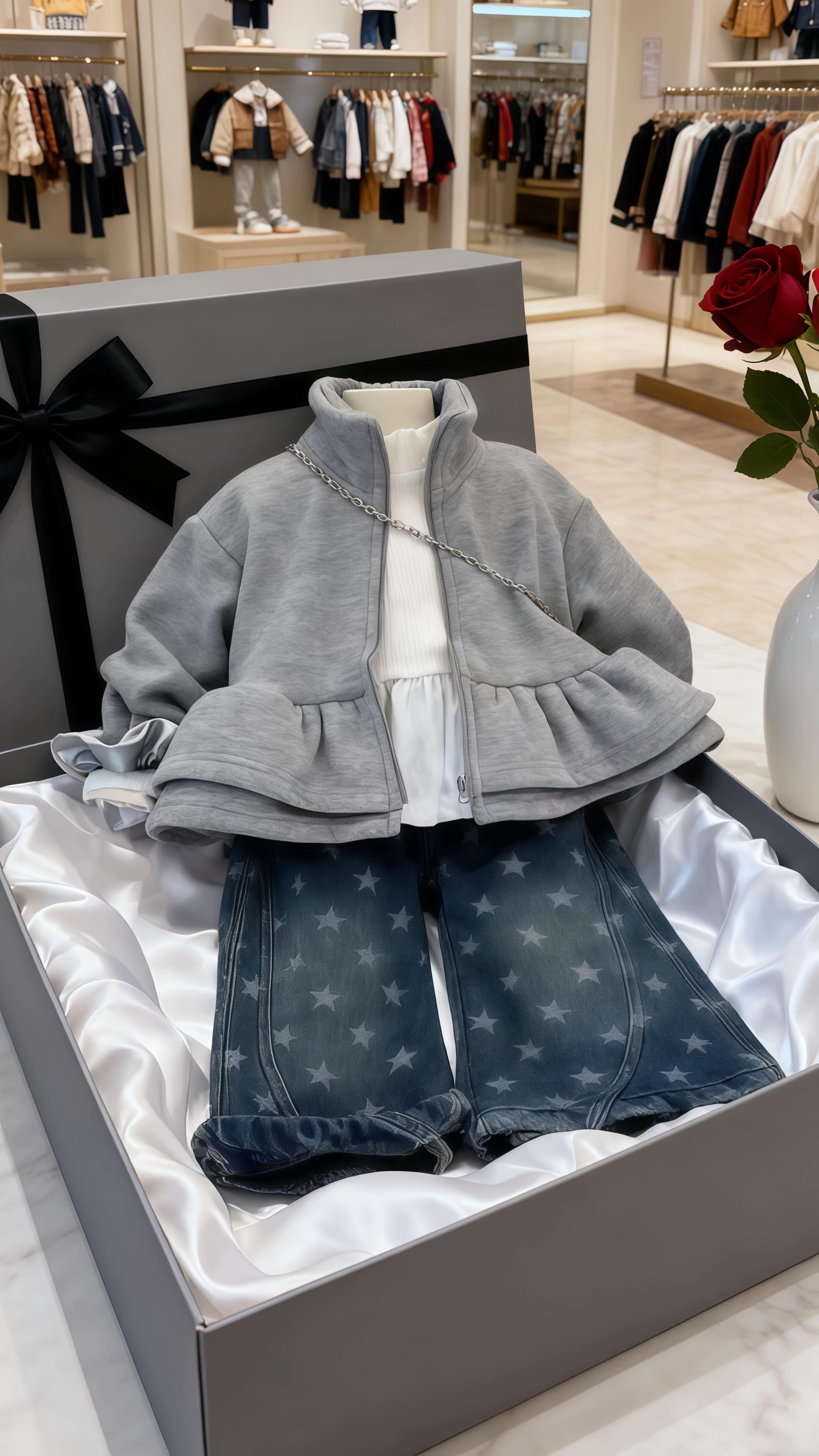 女儿穿上这套衣服真的太好看了,女儿控的我简直移不开眼了#宝妈带娃 #宝妈推荐 #高品质童装 #早秋穿搭 #生女儿就是用来打扮的