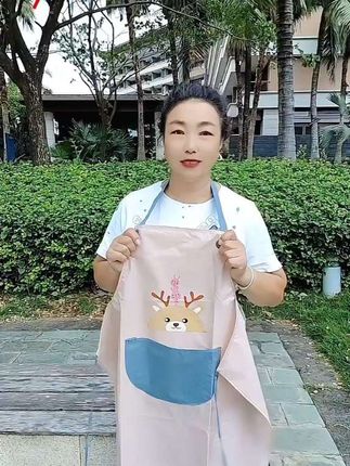 【小熊围裙厨房家用围裙专用做饭松弛感围裙居家好物男女同款】#围裙#防水 #防水防油 #厨房里的快乐