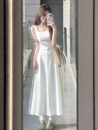 #高级感穿搭 #显瘦连衣裙#优雅气质 #吊带连衣裙#品质女装