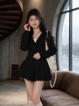 #梨形身材穿搭 #显高显瘦穿搭 #韩系穿搭 #小个子女生秋冬就这样穿 #秋季新款