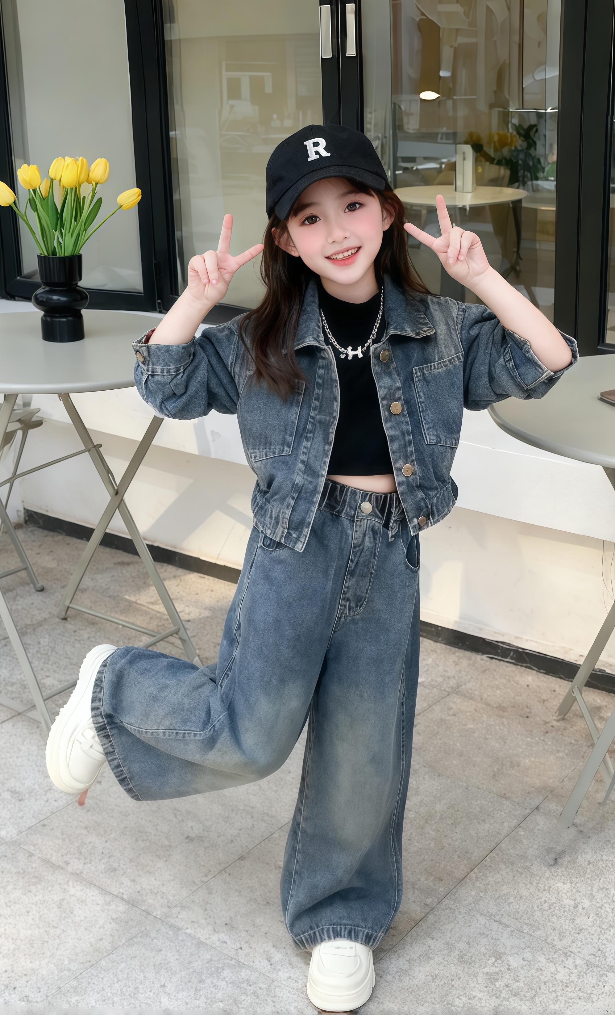 #酷女孩穿搭 #牛仔控 #生女儿就要这样穿 #童装搭配每日更新#高端童装@抖加🔥上热门🔥dou+🔥热点宝 @DOU+小助手