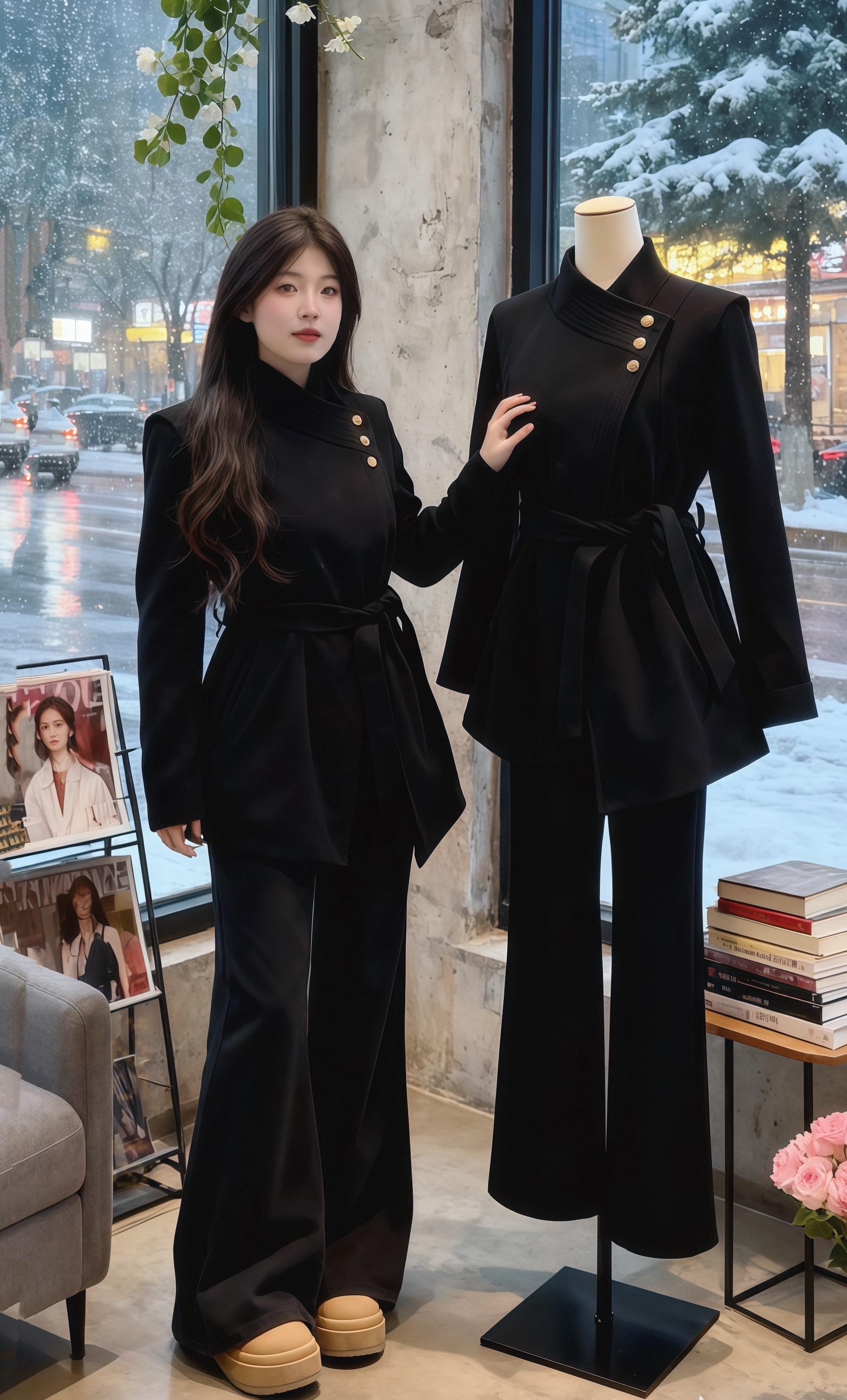 #黑色系御姐穿搭 #秋冬穿搭大揭秘#双十一必买清单 #微胖女生好看又显瘦的秋冬穿搭#大码女装