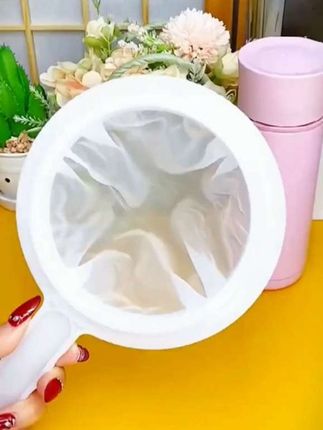 有个这样的过滤网,在家里做豆浆果汁或其他液体都可以过滤,高密度好用方便实用#过滤网 #豆浆过滤网 #厨房好物