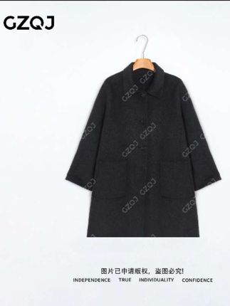 #老琴私服【爱丁堡大衣】高智感纯色翻领显瘦绵羊毛毛呢外套女 #毛呢外套#毛呢大衣 #秋冬必备