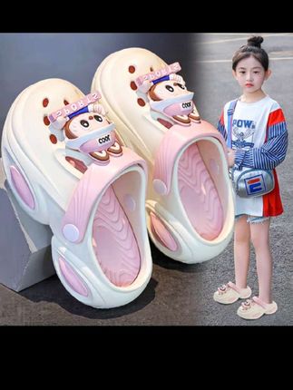 ABC拉布布女童洞洞鞋2025款夏季儿童防滑拖鞋踩屎感软底沙滩凉拖#洞洞鞋#女童洞洞鞋#夏季洞洞鞋#防滑洞洞鞋#软底洞洞鞋