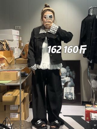 尊嘟太好看了 超级显瘦 太喜欢了 我162 160斤穿4码 正码正拍就可以 3-7天左右发货!!#今日穿搭#微胖大码穿搭 #今天穿什么