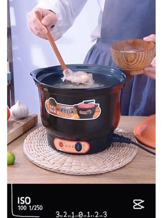 「家用电砂锅电炖锅陶瓷煲汤锅熬煮粥神器紫砂白瓷养生锅3-8L电沙锅」#小家电 #电煮锅 #电砂锅炖锅
