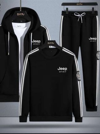 #男女同款 JEEPSPIRIT正品休闲套装男春秋季长袖卫衣薄款跑步运动服#高品质套装 #强烈推荐 #谁穿谁好看 #美出高级感