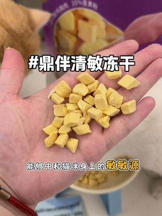 对猫毛敏敏的铲屎官有救啦!可以试试这个清敏冻干!自用了很久真的有效!#萌宠好物 #猫毛过敏#鼎伴 #鼎伴猫毛过敏冻干