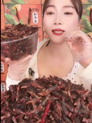 大份量新鲜油炸蚂蚱香即食零食蝗虫佤味鸡爪麻辣小吃美食蚂蚱新鲜