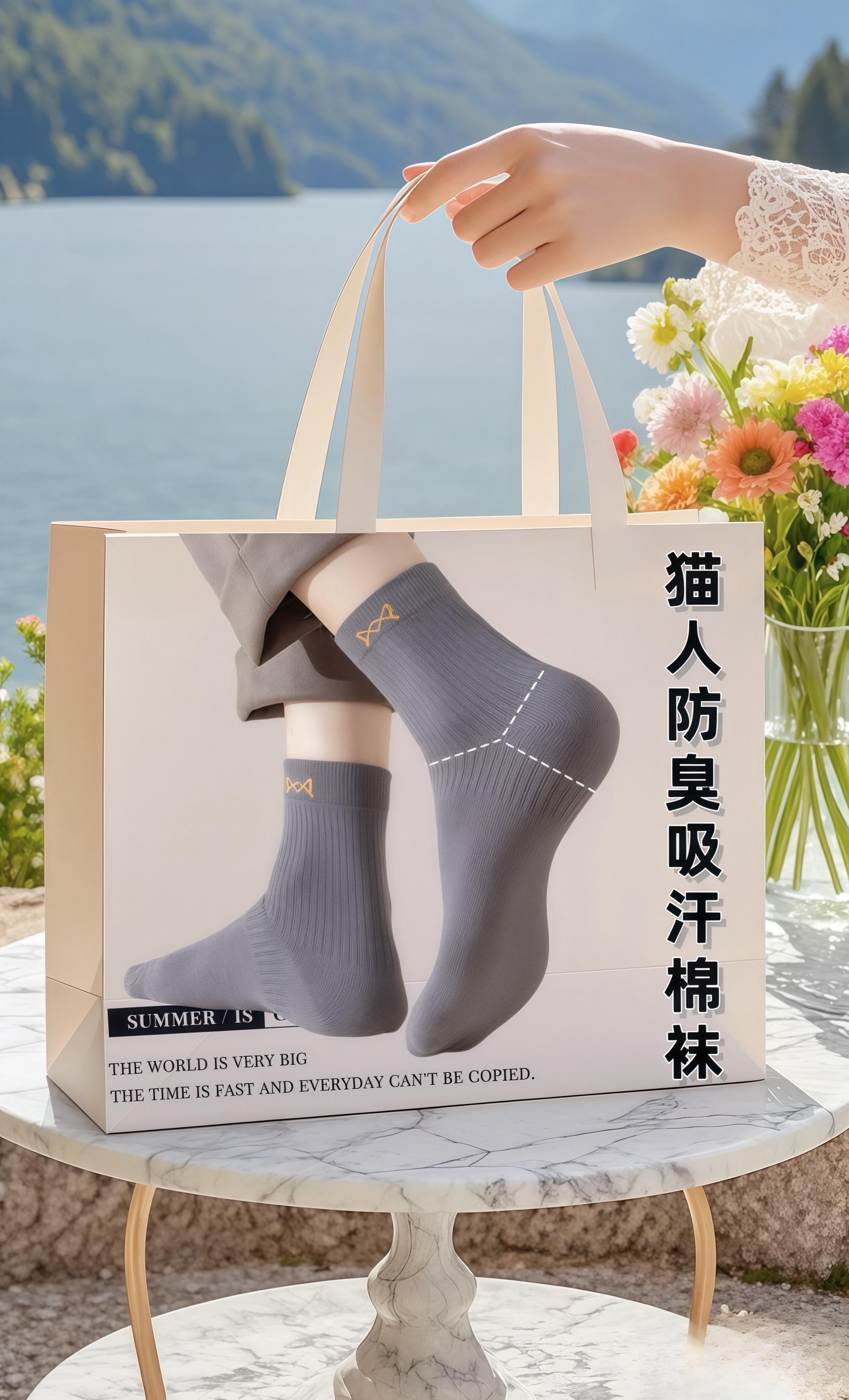 专为男士设计的秋季款中筒袜,核心具备防臭特性,搭配吸汗透气面料,告别闷脚不适。贴心锁跟设计贴合脚踝不易滑落,日常休闲穿着既保暖又自在,轻松适配皮鞋、运动鞋等多种鞋款,满足通勤、居家等多场景需求。#男士袜子 #袜子 #透气舒适 #休闲百搭 #春秋新款