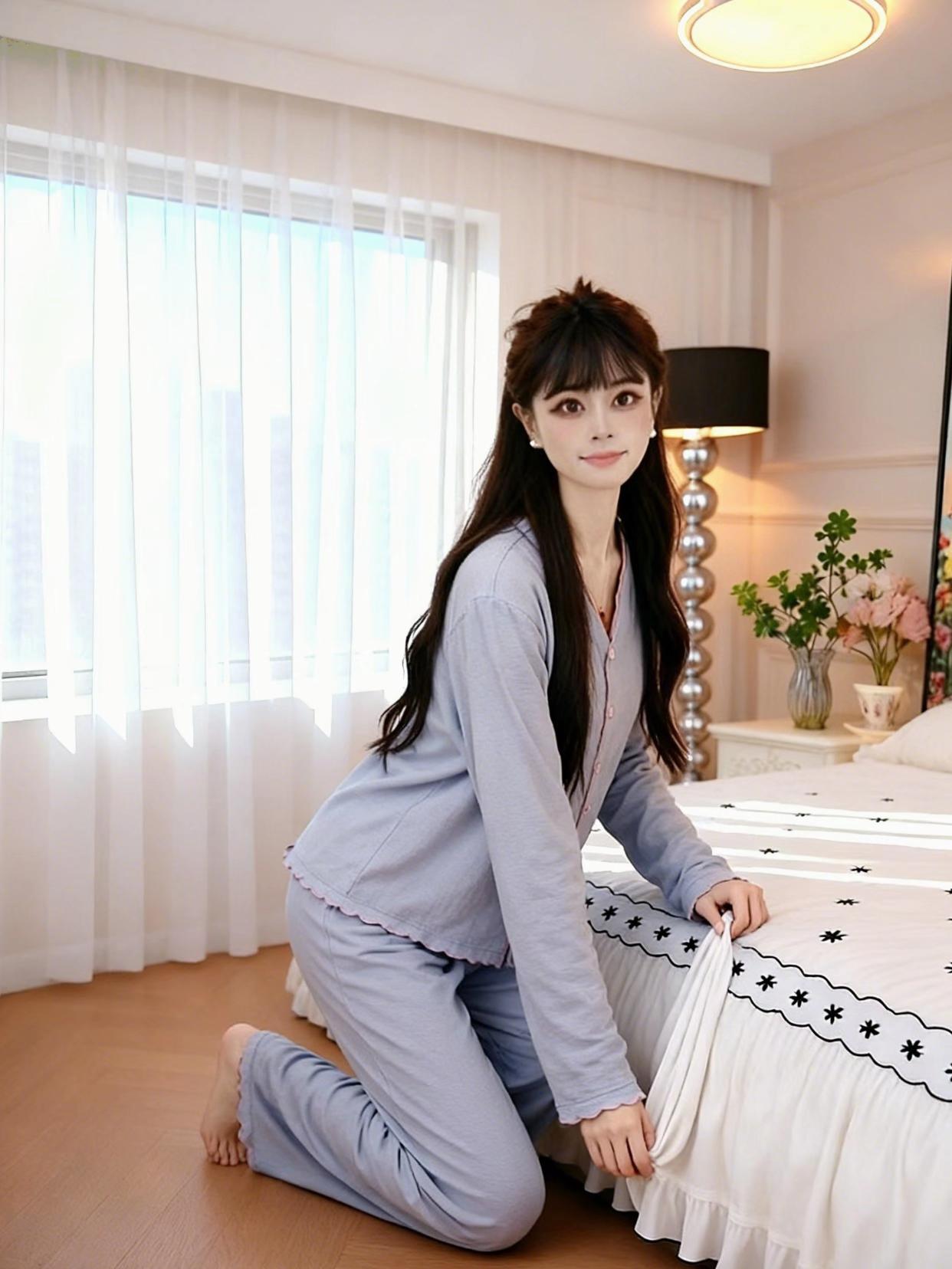 #睡衣外穿 #高级感家居服 #春秋睡衣推荐 #松弛感穿搭 #居家仪式感