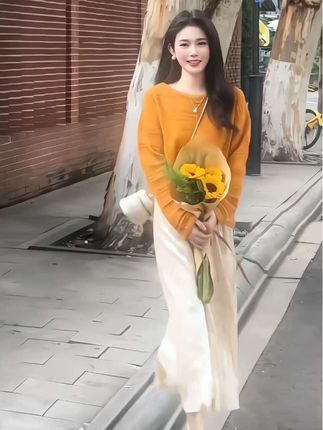 #初秋穿搭#洋气减龄#针织衫#宽松版型 #休闲减龄穿搭