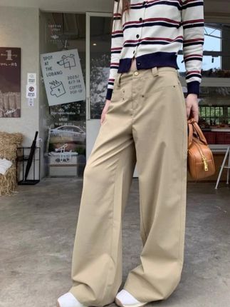 2025秋季新款直筒休闲裤女复古百搭阔腿裤子女#秋季新款#百搭裤子#休闲穿搭 #复古穿搭#直筒裤女