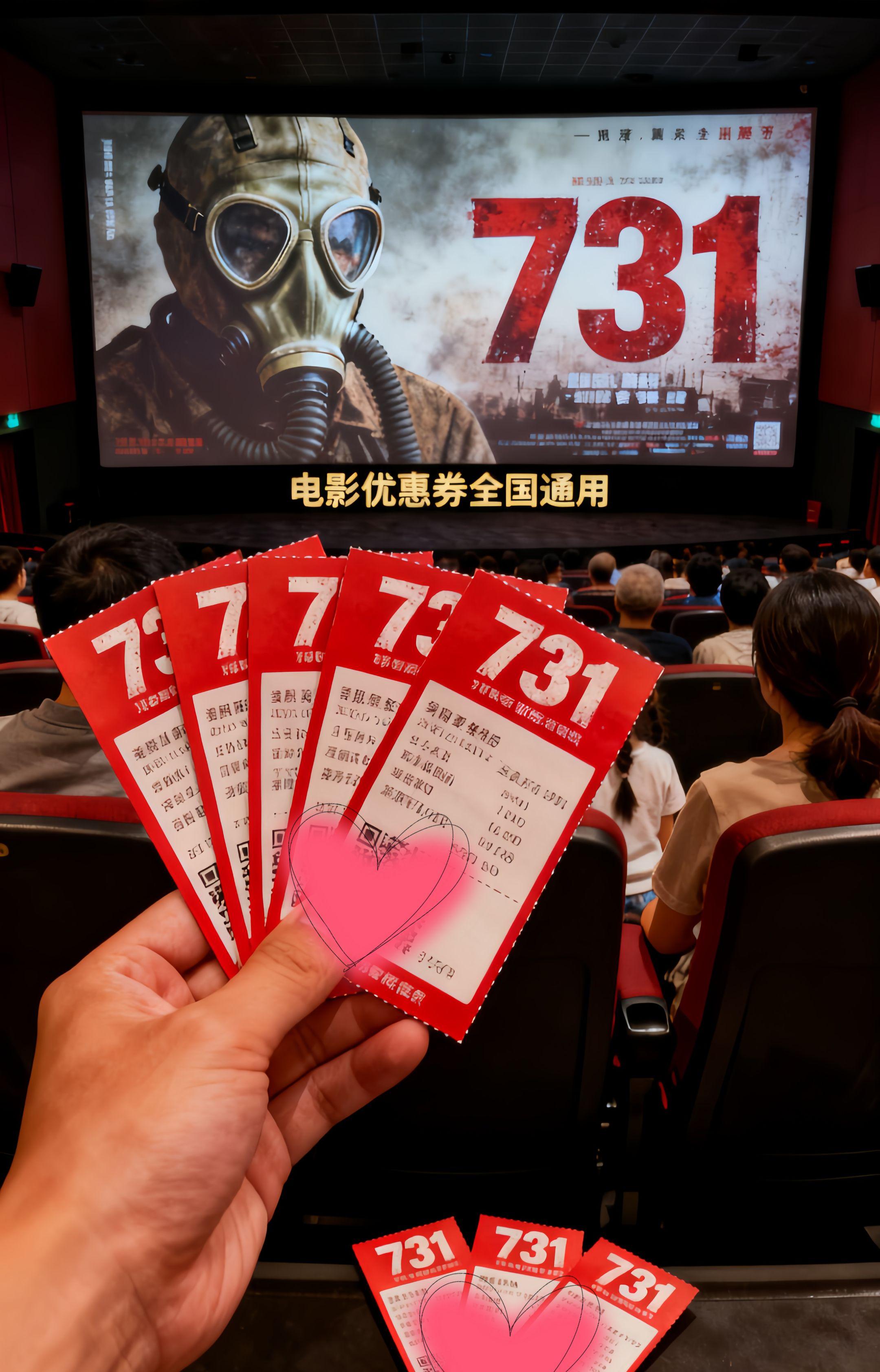 《731》看的热泪盈眶。铭记历史,不忘初心#铭记历史 #电影优惠券 #731 #电影