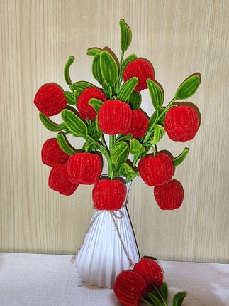 新年摆件 客厅摆件 手工红苹果平安果 #苹果摆件 #发财果摆件 #平安果摆件 #新年摆件客厅 #客厅摆件