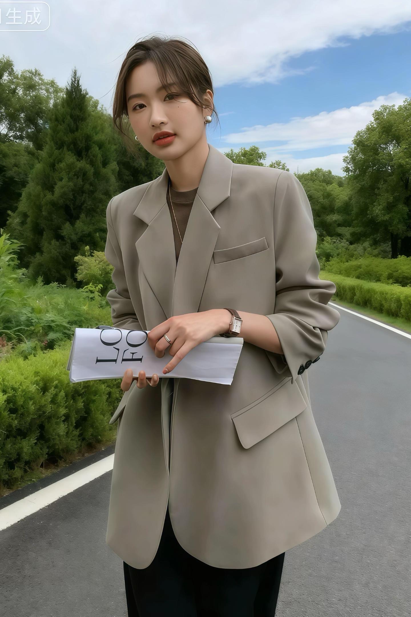 灰调气场。林砚之指尖勾住oversize灰西装下摆,推门而入时,一粒扣在晨光里泛着冷光。廓形肩线利落垂落,恰好藏住她昨夜处理危机的倦意,却衬得身形愈发挺拔。 “方案重做。”她将平板拍在会议桌,西装袖口随意挽至小臂,露出的腕表与灰调碰撞出凌厉质感。下属低头的瞬间,她已转身倚在落地窗前,宽松衣摆随动作轻晃,将“大女主”的松弛与强势揉得恰到好处。 路过的实习生偷瞥——这抹炸街的灰,是职场里无人敢轻视的绝对气场。##西装#初秋穿搭#ootd穿搭 #气质穿搭#通勤穿搭@DOU+上热门@抖加🔥上热门🔥dou+🔥热点宝