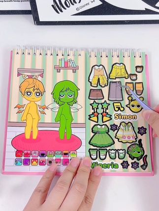 节奏盒子换装贴纸太好看了吧#女孩玩具 #创意diy #贴纸#换装贴纸#节奏盒子