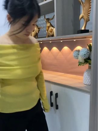 不用接线的猫眼波纹人体感应灯,三种灯光随意切换,家里鞋柜衣柜酒柜都可以安装,氛围感满满#感应灯 #橱柜灯 #灯带 #酒柜灯#猫眼感应灯
