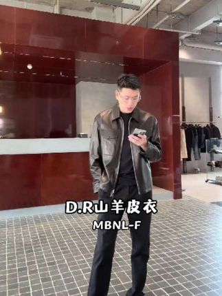 秀场款皮衣,一件可以提升男人气质的皮衣#男装 #ootd穿搭 #穿搭 #秋冬必备 #秋冬穿搭