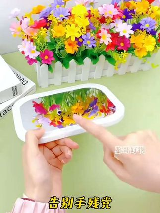 led化妆镜带灯台式女补光小镜子ins风宿舍桌面便携小型家用梳妆镜#遇见生活小美好 #化妆镜#好物推荐#实用#每日分享