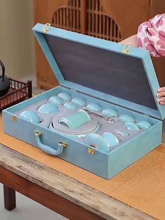 #茶具套装 #功夫茶具 #汝窑茶具套装 #抖音好物 @巨量千川