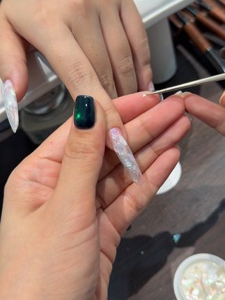 超级简单的醋酸美甲教程来了各位老板!#美甲教程#梅河口美甲