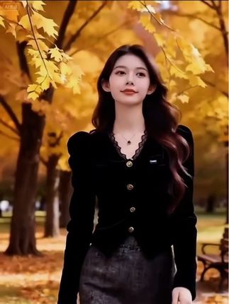 #气质女神范儿 #谁穿谁漂亮 #春秋穿搭 #女神 #减龄气质