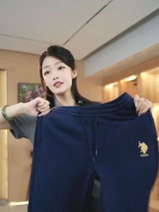 【含羊毛】Jeep/吉普男女同款秋冬加绒加厚保暖直筒卫裤百搭休闲裤#热门