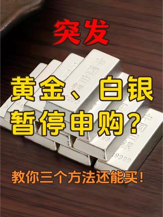 黄金白银LOF暂停申购,教你3个方法还能买!#黄金白银基金宣布暂停申购 #现货黄金首次突破5200美元 #白银LOF #黄金基金 #黄金白银