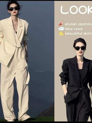 胖mm时尚设计感西装套装女2025春新款大码女装时髦小众西服两件套#面料柔软舒适#时尚百搭#遮肉显瘦 #谁穿谁好看#简约休闲