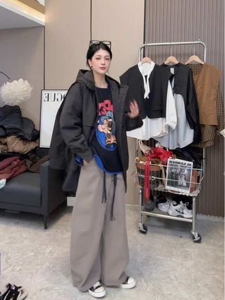 #撞色卫衣 #卫衣穿搭 #棉衣