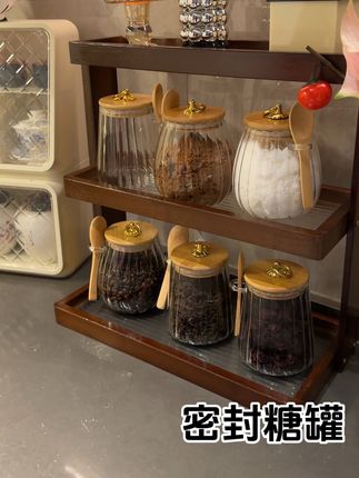 密封的糖罐 高硼硅玻璃材质 可以放冰箱冷藏 家里备上一个真行#糖罐 #密封罐 #密封罐推荐 #玻璃密封罐
