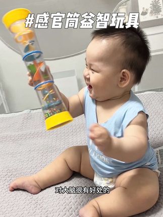 不要再给宝宝玩声光电玩具了,多给他玩这个早教感官筒,宝宝很喜欢。越玩越聪明!#感官筒 #宝宝益智玩具 #一口四家